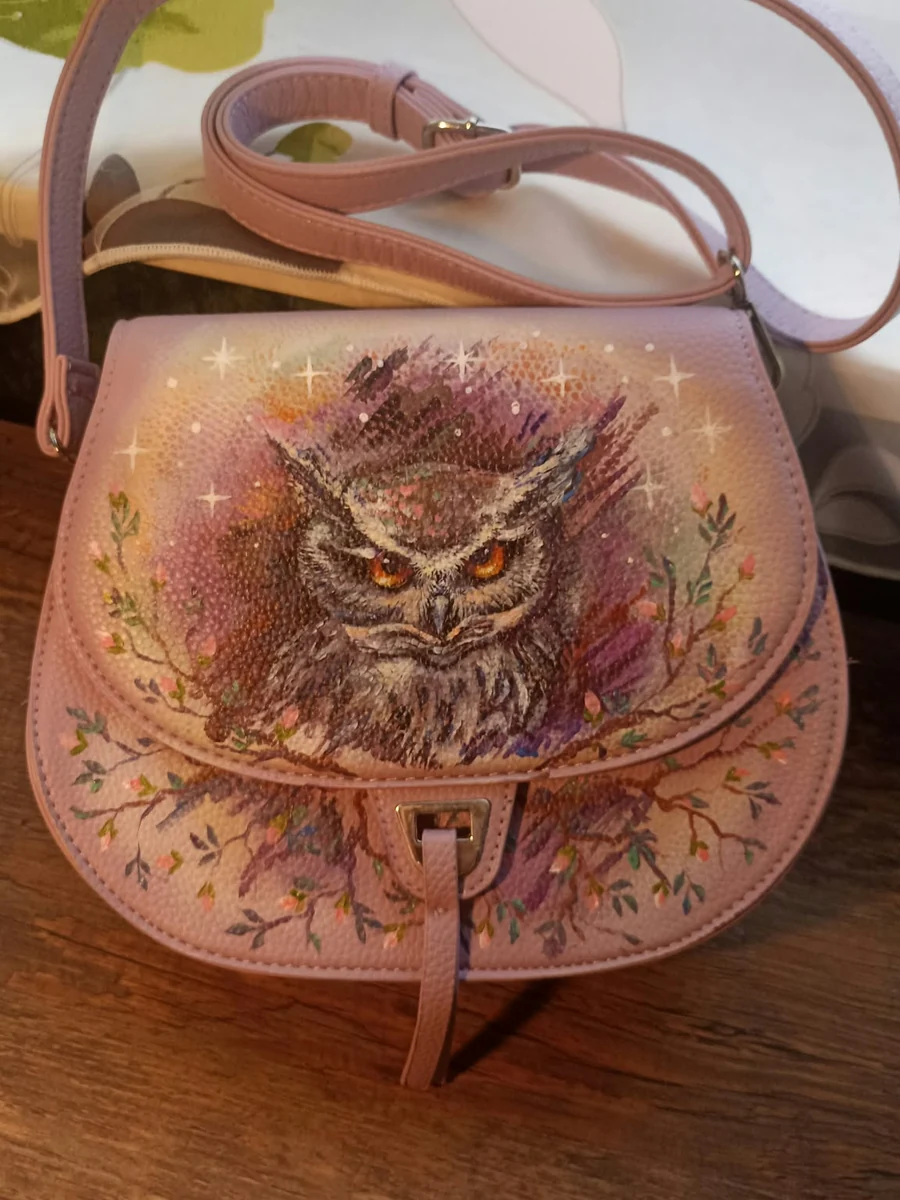Tasche mit Eulenmotiv – Beispiel einer individuellen Auftragsarbeit