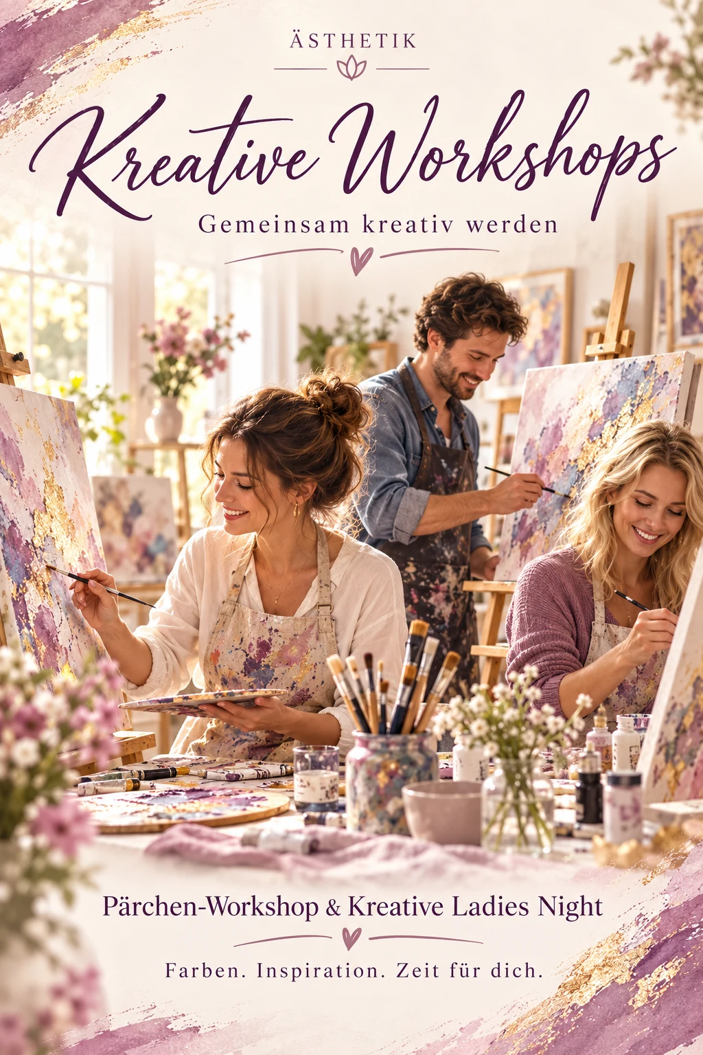Kreative Workshops – Pärchen-Workshop und Kreative Ladies Night