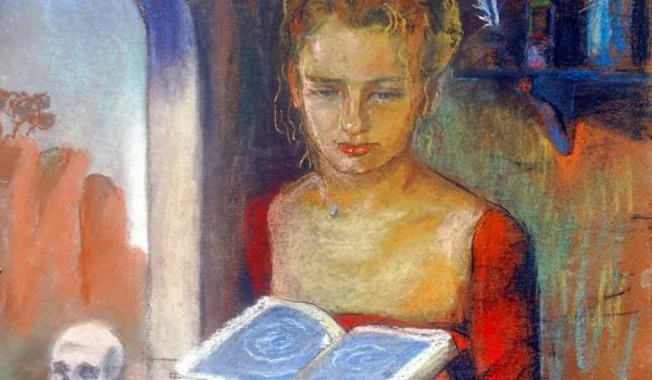 Frau mit Buch, Zeichnungen